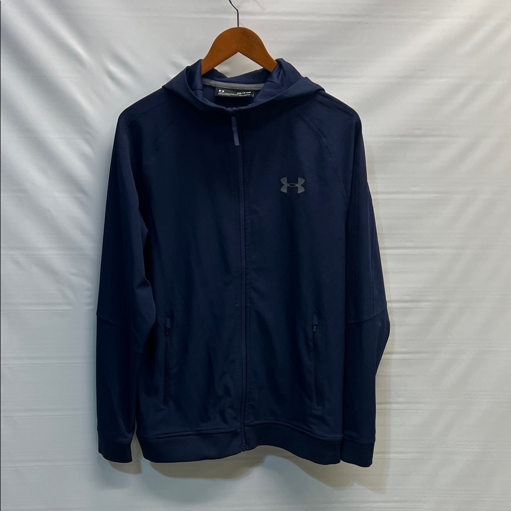 Under Armour ColdGear Full Zip Hoodie – Navy Blue